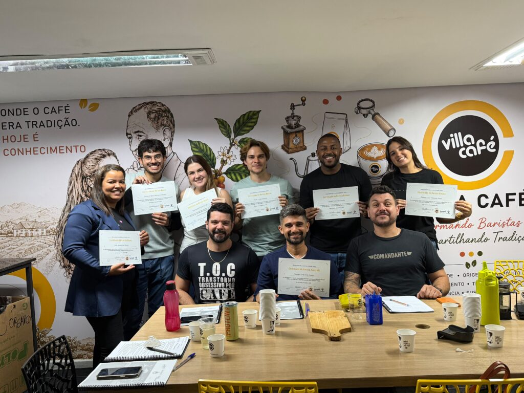 Formação de novos baristas, em Belo Horizonte (Foto: Villa Café)